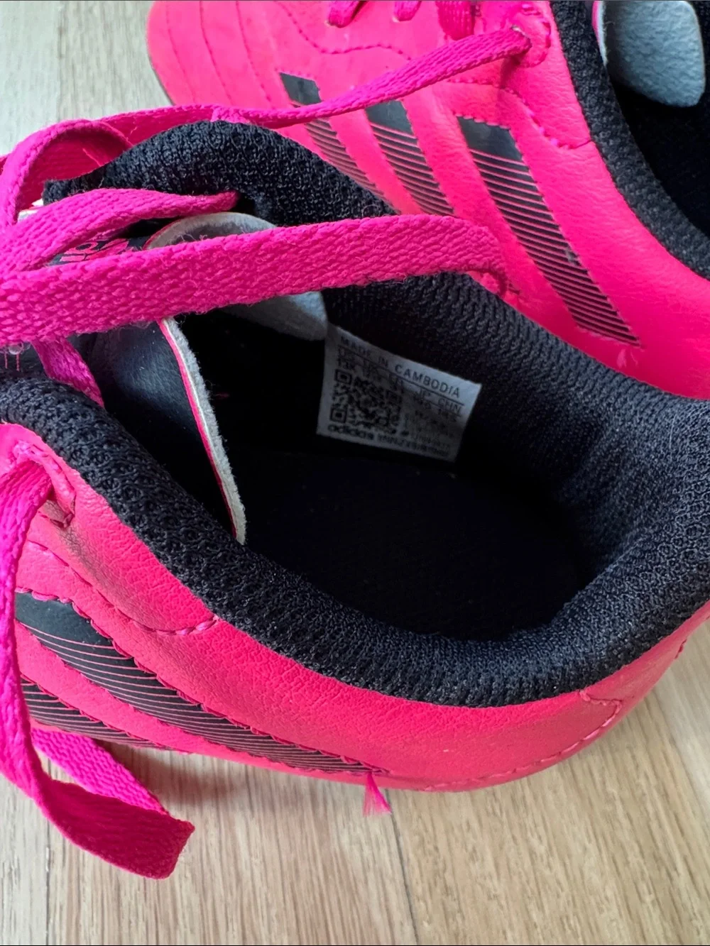 adidas Hot Pink Kids' Soccer Sneakers